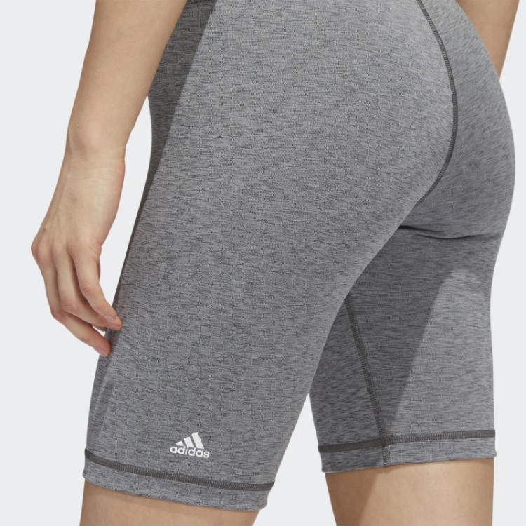 Leggings Curtas Cinza Escuro Urze Adidas Optime Para Bicicleta De Treino