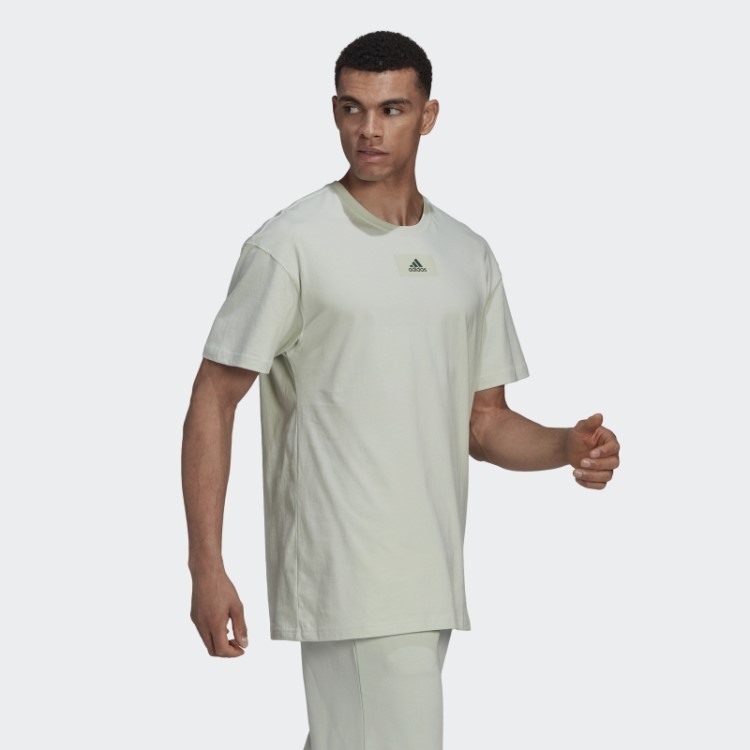 Camiseta Adidas Green Essentials Feelvivid Com Ombro Descaído