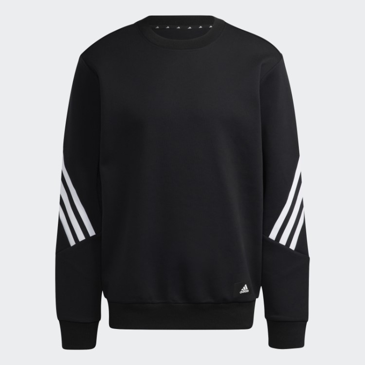 Moletom Com As Três Listras Fashion Future Icons Preto Adidas