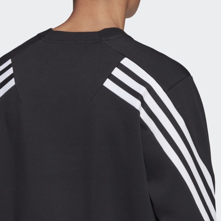 Moletom Com As Três Listras Fashion Future Icons Preto Adidas