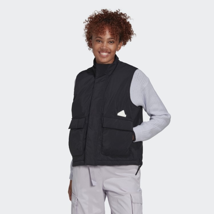 Colete Puffer Adidas Preto