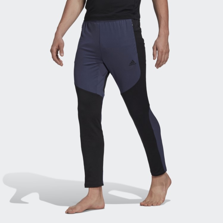 Calça Azul Marinho Aeroready Yoga 7/8 Adidas
