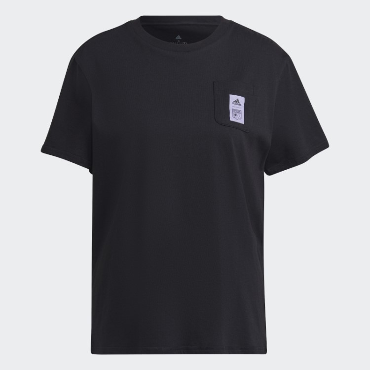 Camiseta Preta Adidas Olympique Lyonnais