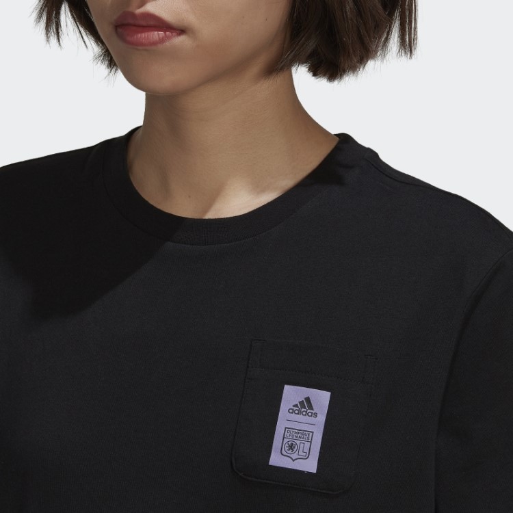 Camiseta Preta Adidas Olympique Lyonnais