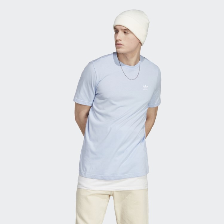 T-shirt Trefoil Essentials Adidas Blue Dawn