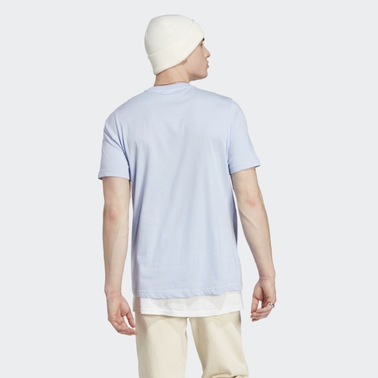 T-shirt Trefoil Essentials Adidas Blue Dawn