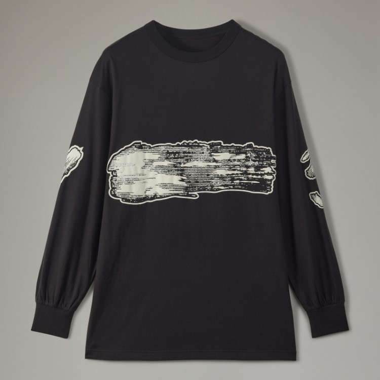 Camiseta De Manga Longa Adidas Y-3 Com Logo Gráfico Fashion