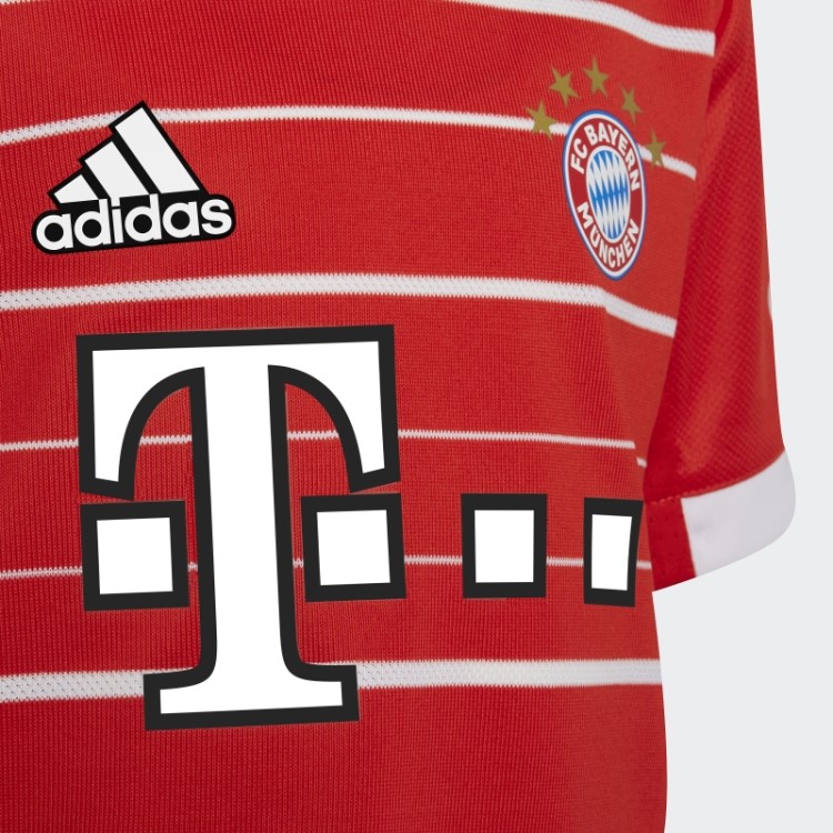 Adidas Fc Bayern 22/23 Home Mini Kit Vermelho