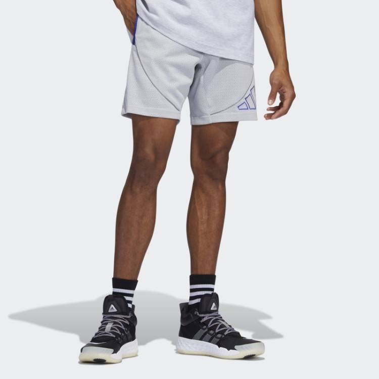 Bermuda De Malha Cinza Daniel Patrick X Adidas Hoops Fashion