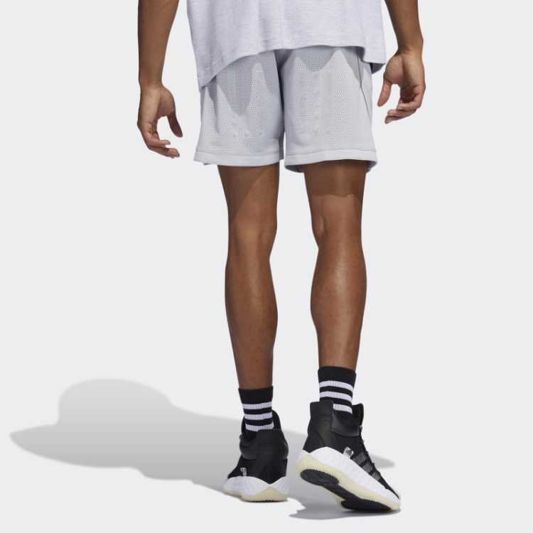 Bermuda De Malha Cinza Daniel Patrick X Adidas Hoops Fashion