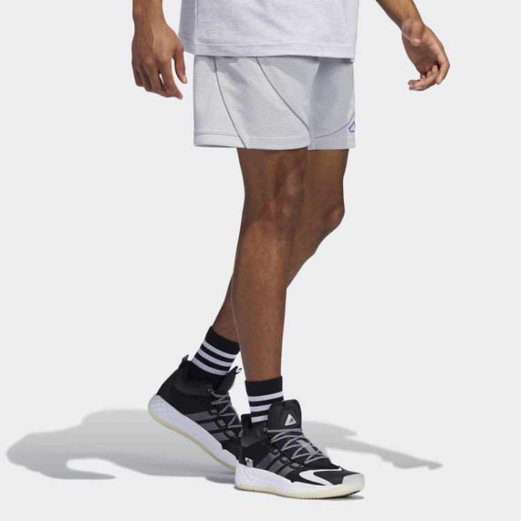 Bermuda De Malha Cinza Daniel Patrick X Adidas Hoops Fashion