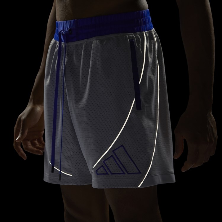 Bermuda De Malha Cinza Daniel Patrick X Adidas Hoops Fashion