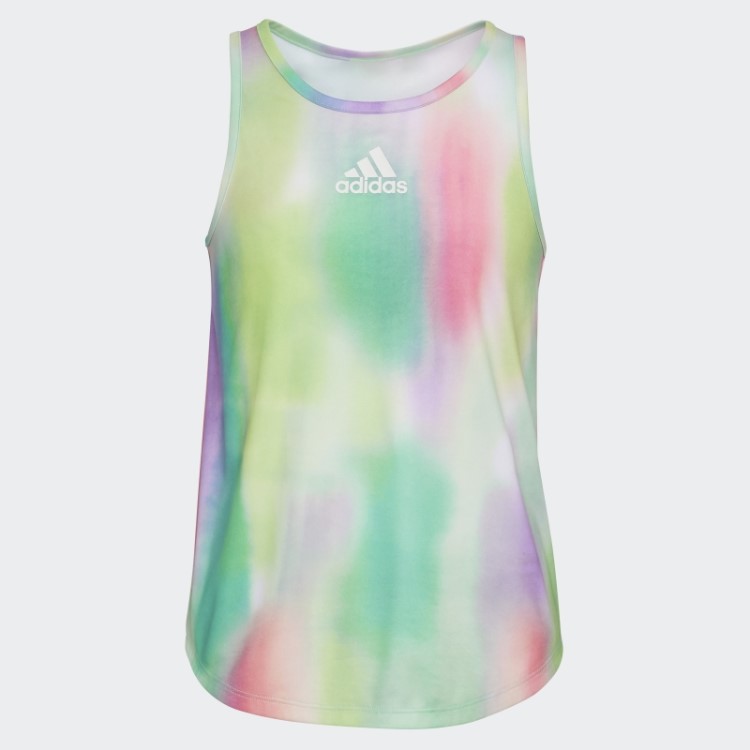 Regata Bainha Curvada Com Estampa Allover Mint Rush Adidas