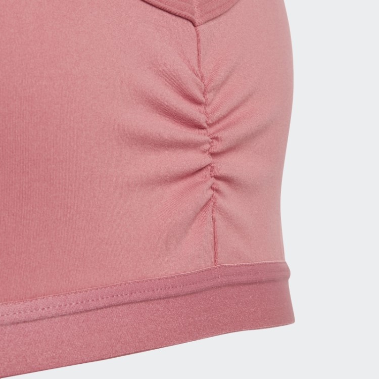 Sutiã Esportivo Rosa Aeroready Para Yoga Adidas