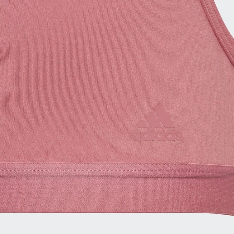 Sutiã Esportivo Rosa Aeroready Para Yoga Adidas