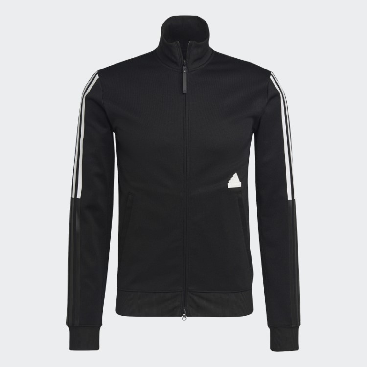 Adidas 3 Listras Justas Top De Corrida Preto
