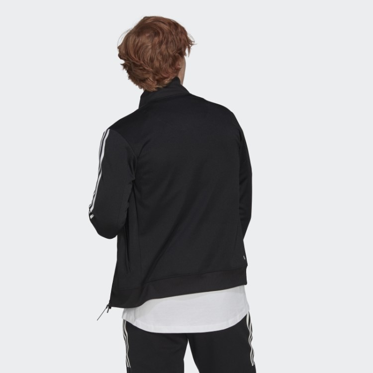 Adidas Top De Corrida Ajustado Com As Três Listras Pretas