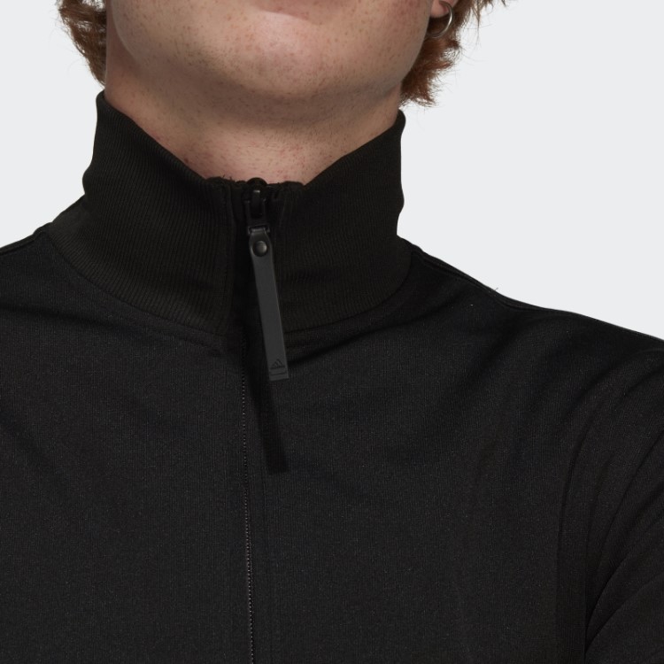 Adidas Top De Corrida Ajustado Com As Três Listras Pretas