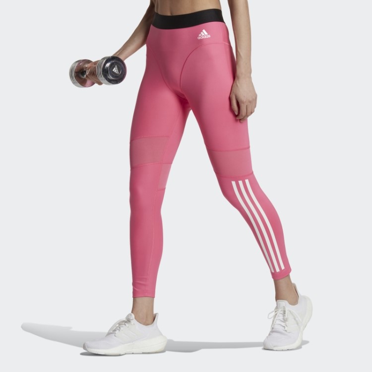 Legging Magenta Hyperglam 3 Listras 7/8 Adidas
