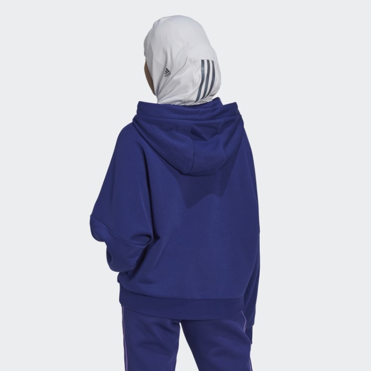 Moletom Com As Três Listras Argentina Adidas Indigo