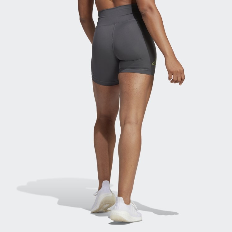 Meia-calça De Cintura Alta Cinza Optime Hyperbright Adidas