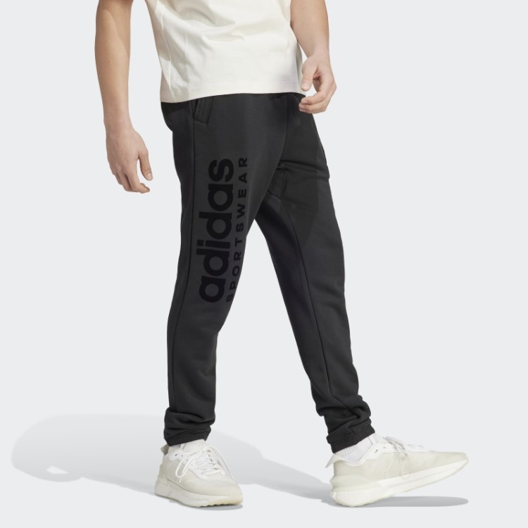Calça Jogger De Lã Preta Adidas Lounge