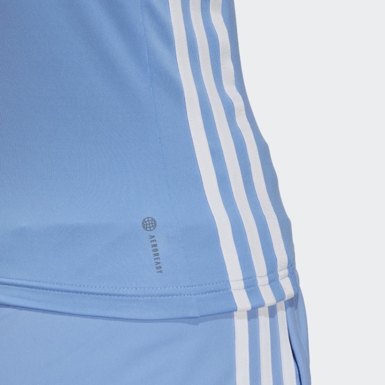Regata Adidas Aeroready Train Essentials Regular Com As Três Listras Azul