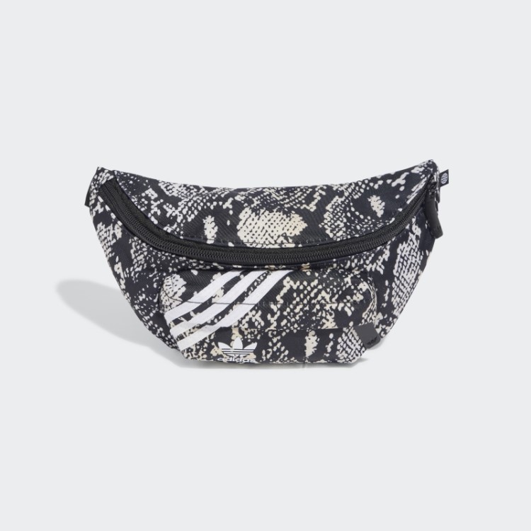 Bolsa De Cintura Com Gráfico De Cobra Adidas Moda Preta