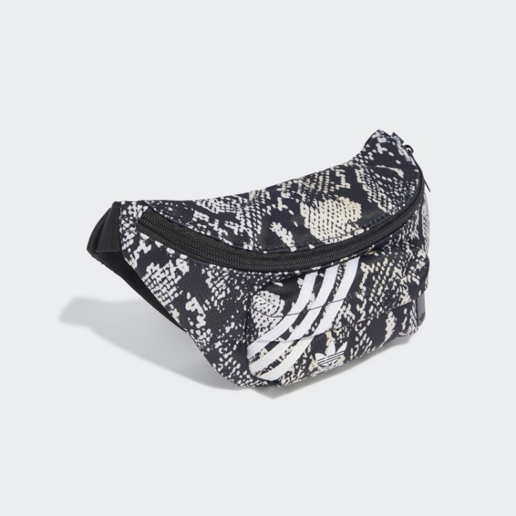 Bolsa De Cintura Com Gráfico De Cobra Adidas Moda Preta