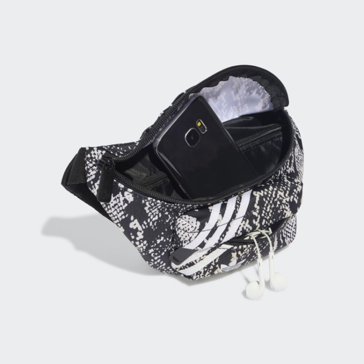 Bolsa De Cintura Com Gráfico De Cobra Adidas Moda Preta