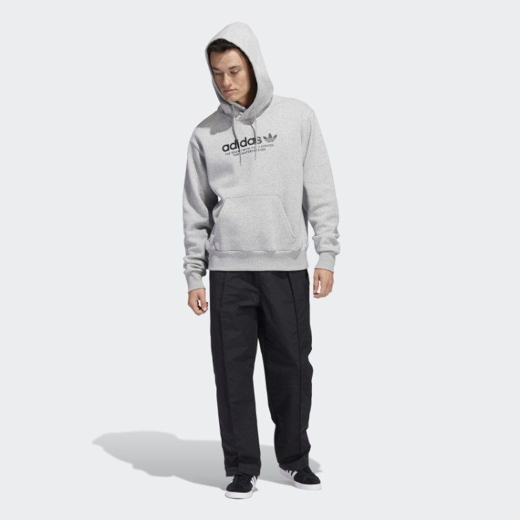 Moletom Adidas Skateboarding 4.0 Com Logo (gênero Neutro) Cinza Médio