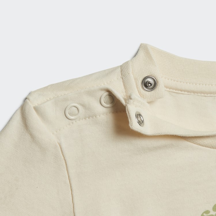 Adidas Grow Positivity Conjunto De Algodão Orgânico Branco