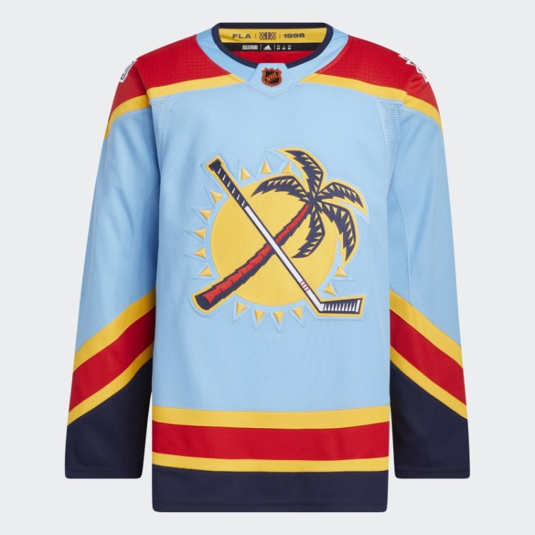 Panthers Autêntica Camisa Reversa Com Marca De Palavra Adidas Sky Blue 10