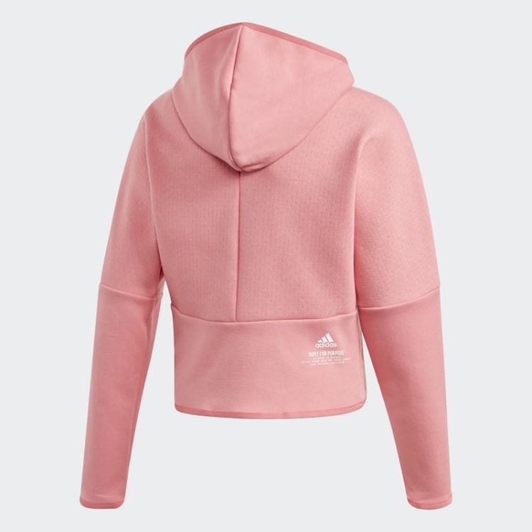 Rosa Nebuloso Adidas Z.n.e. Moletom Solto Com Zíper Completo Quente