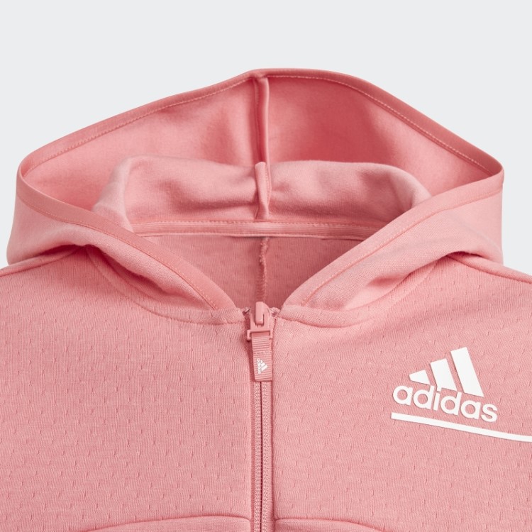 Rosa Nebuloso Adidas Z.n.e. Moletom Solto Com Zíper Completo Quente