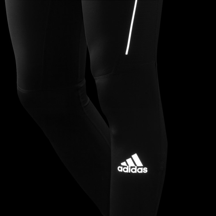 Adidas Black Possui As Calças Justas De Corrida