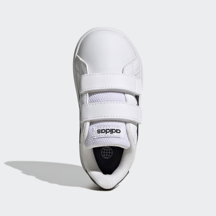 Sapatos Brancos Adidas Grand Court Estilo De Vida Hook And Loop