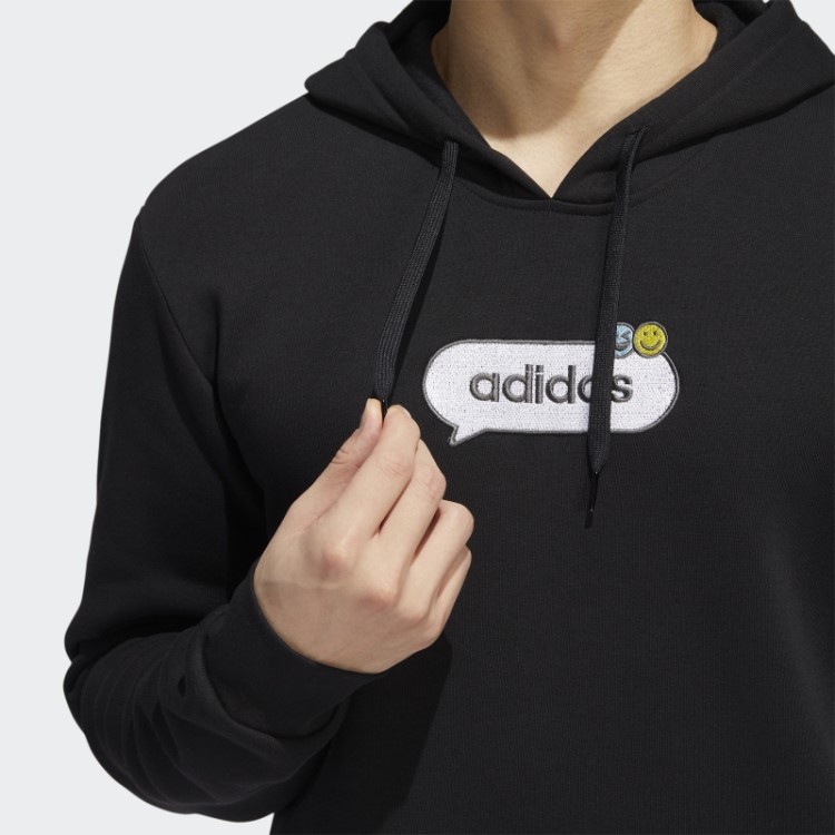 Moletom Com Capuz Preto Optimoticons Adidas