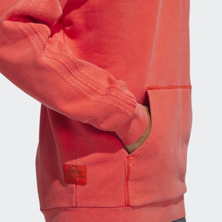 Adidas Moletom Com Capuz Shmoofoil Peso Pena Vermelho