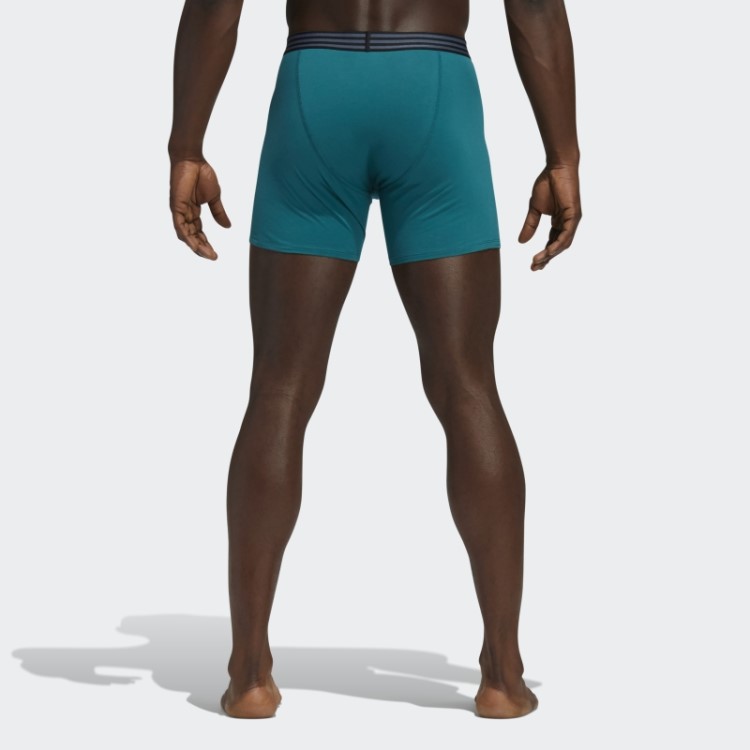 Cueca Boxer De Algodão 4 Pares Verde Escuro Adidas
