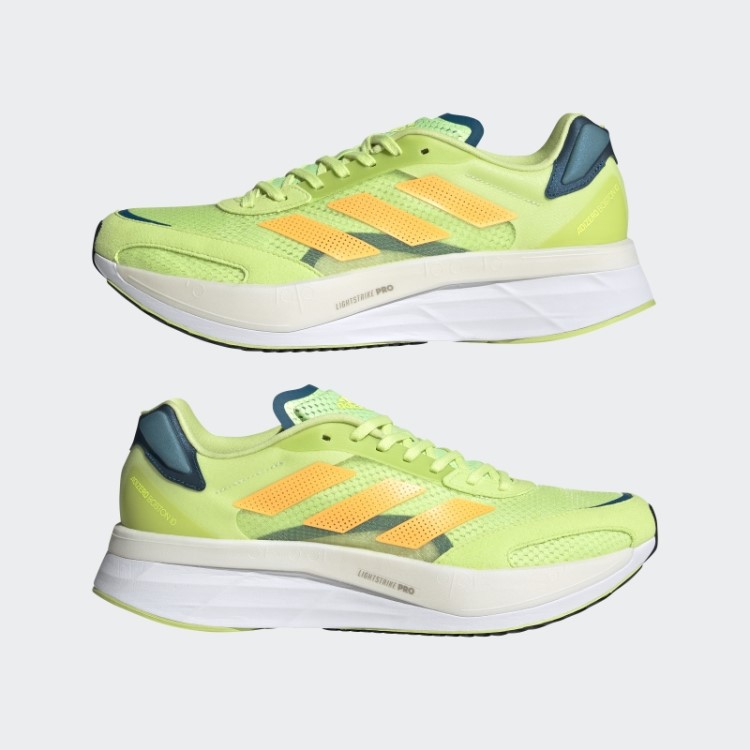 Tênis Adidas Lime Adizero Boston 10