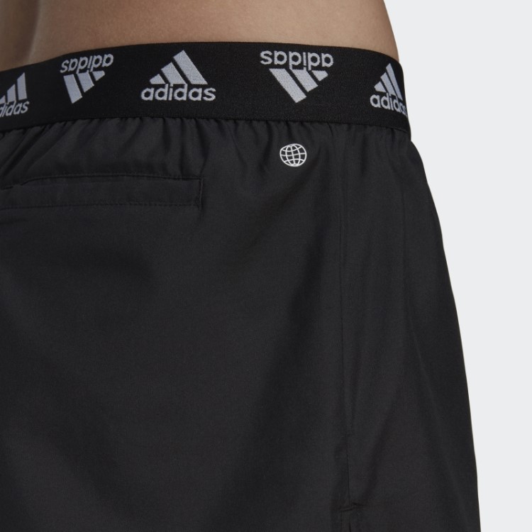 Bermuda De Praia Preta De Marca Adidas
