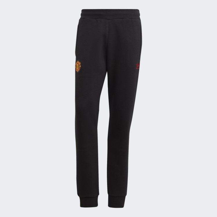 Calça Esportiva Preta Manchester United Essentials Trefoil Adidas