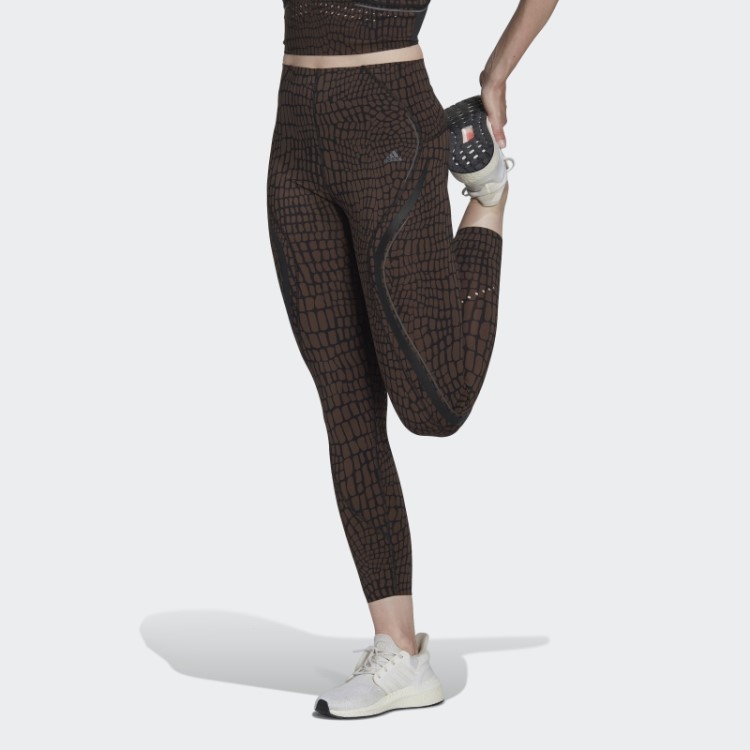 Tlrd Legging Croco Luxe Training 7/8 Marrom Adidas