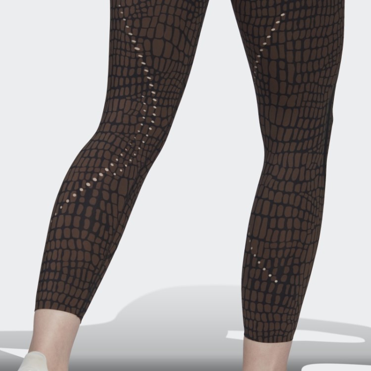 Tlrd Legging Croco Luxe Training 7/8 Marrom Adidas