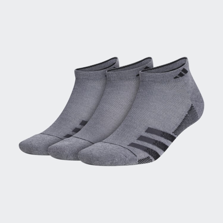 Meia Adidas Superlite Cinza Cano Baixo 3 Pares