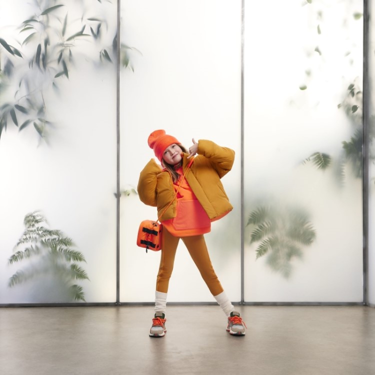 Jaqueta Puffer De Nylon Leve Adidas Laranja Focus