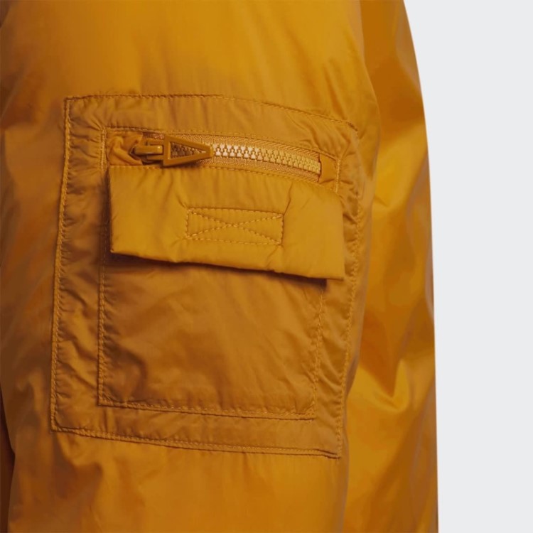 Jaqueta Puffer De Nylon Leve Adidas Laranja Focus