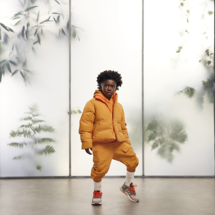Jaqueta Puffer De Nylon Leve Adidas Laranja Focus