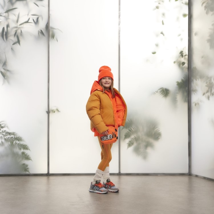 Jaqueta Puffer De Nylon Leve Adidas Laranja Focus